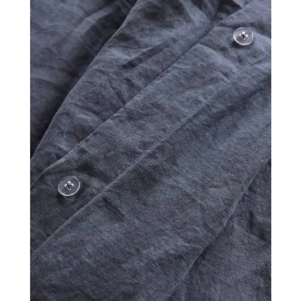 Quince linen Duvet Cover-nightfall